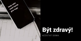 Nový Motiv Pro Buďte Zdraví A Zůstaňte Doma