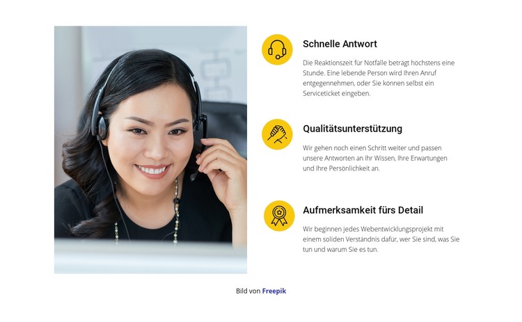 Call Center und Marketing CSS-Vorlage