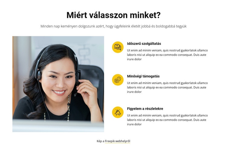 Call center és marketing Sablon