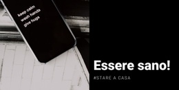 Sii Sano E Resta A Casa - Progettazione Semplice Del Sito Web