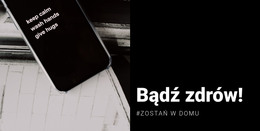 Bądź Zdrowy I Zostań W Domu – Twórz Piękne Szablony