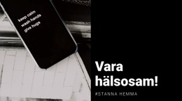 Var Frisk Och Stanna Hemma - Vacker Färgsamlingsmall