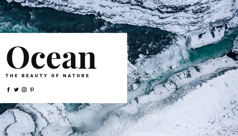 Nordic ocean travel Web Page Design