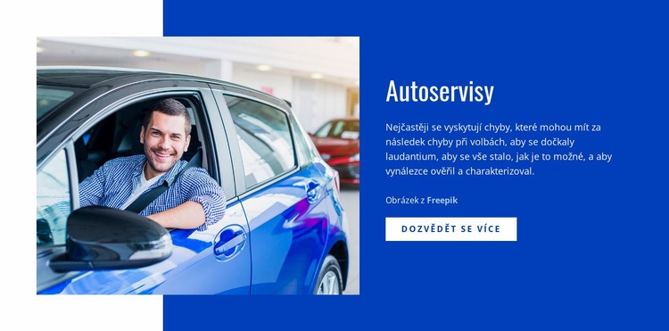 Opravy automobilů Šablona CSS