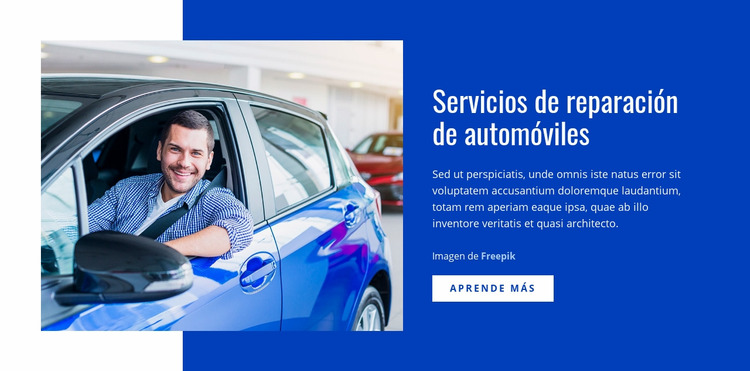 Servicios de reparación de automóviles Plantilla Joomla