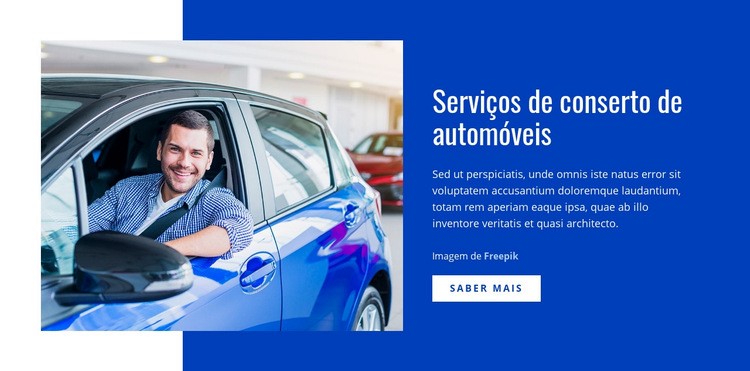 Serviços de conserto de automóveis Construtor de sites HTML