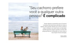 Relação Cão E Dono - Modelo De Site De Arrastar E Soltar