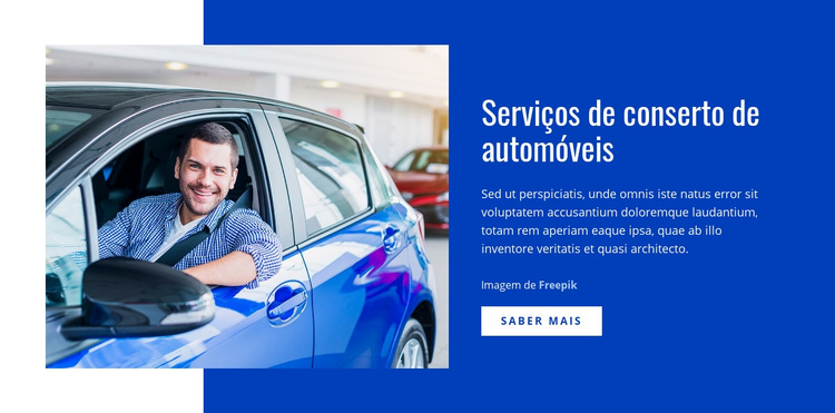 Serviços de conserto de automóveis Tema WordPress