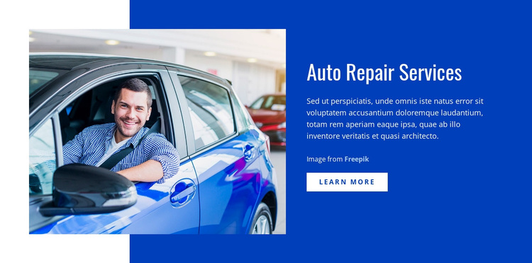 Auto repair services  Template