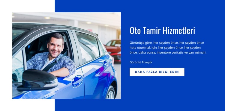 Oto tamir hizmetleri CSS Şablonu