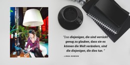 Website-Design Für Geschäftsfrau Lebensstil