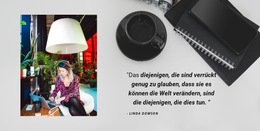Geschäftsfrau Lebensstil – Fertiges Website-Design