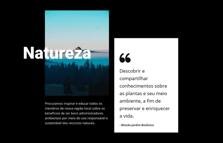 Natureza paisagem vista Construtor de sites HTML