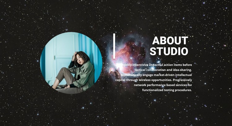 Modern art studio Webflow Template Alternative