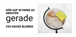 Pandemiezeit Nachrichten-Website-Vorlage