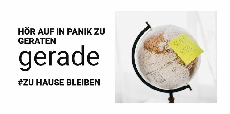 Pandemiezeit Website Builder-Vorlagen