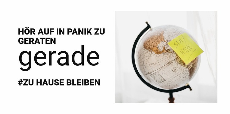 Pandemiezeit Website design