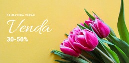 Descontos De Primavera Modelo Responsivo HTML5