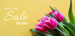 Free Design Template For Spring Discounts