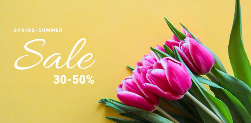 Spring discounts Wix Template Alternative