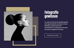 Gewinnende Modefotografie - HTML5-Vorlage Für Eine Seite