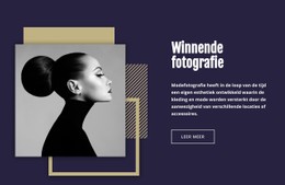 Winnende Modefotografie Sjabloon Over De Volledige Breedte