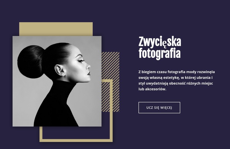 Zwycięska fotografia mody Szablon CSS