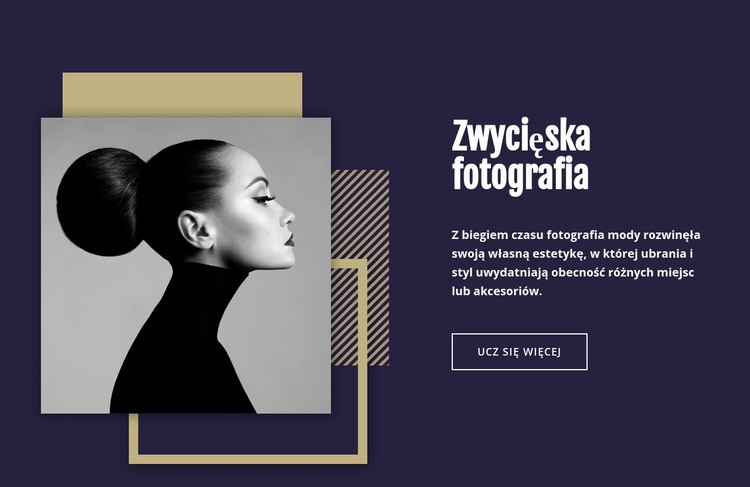 Zwycięska fotografia mody Szablon