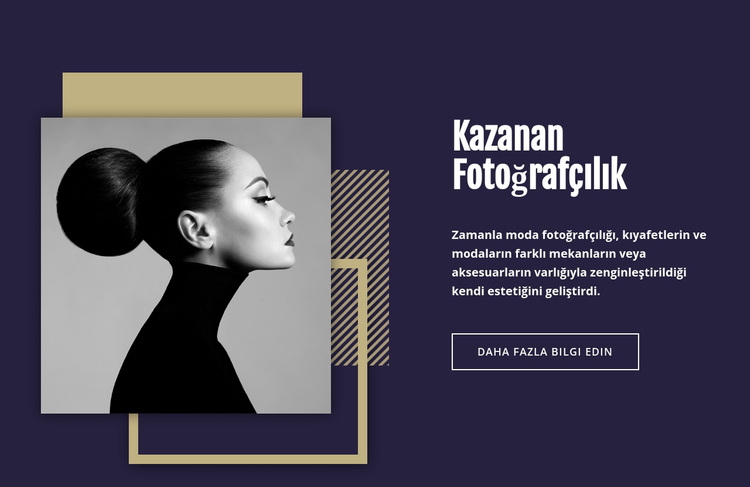 Kazanan Moda Fotoğrafçılığı WordPress Teması