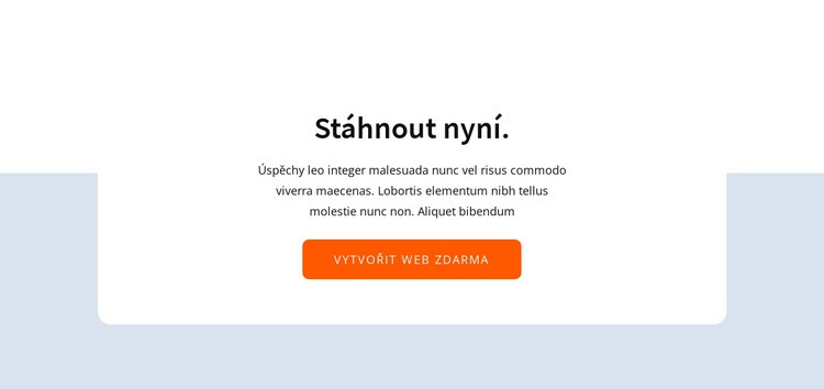 Stáhnout nyní Šablona CSS