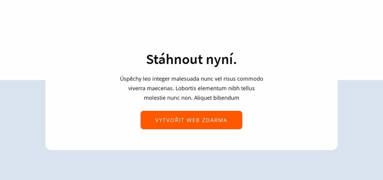 Stáhnout nyní Šablona HTML