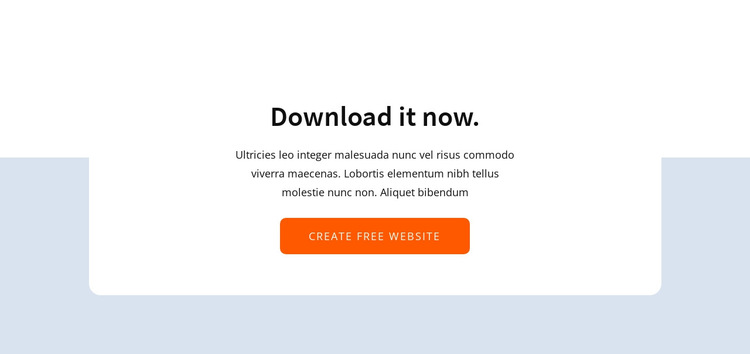 Download it now HTML5 Template