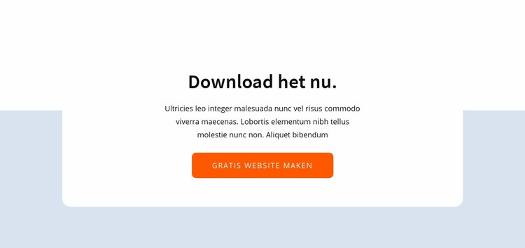 Download het nu HTML5-sjabloon