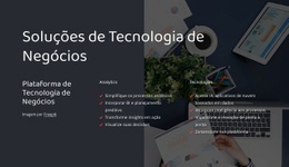 Plataforma De Tecnologia De Negócios - Website Creator HTML