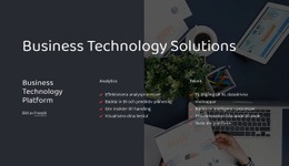 HTML-Sida För Företagsteknisk Plattform