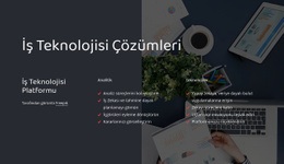 İş Teknolojisi Platformu Için Premium HTML5 Şablonu