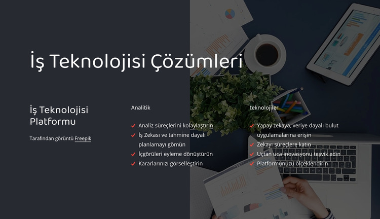 İş teknolojisi platformu Joomla Şablonu