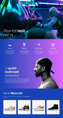 Lepší Způsob Sportování Responzivní Šablona CSS