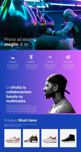 Modo Migliore Per Fare Sport - Mockup Di Sito Web Gratuito