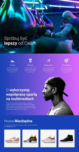 Lepszy Sposób Na Uprawianie Sportu - Bezpłatna Makieta Strony Internetowej