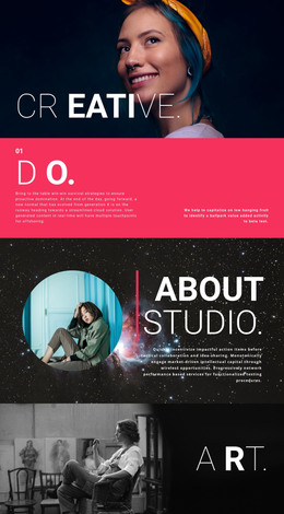 Creative design studio Website Template