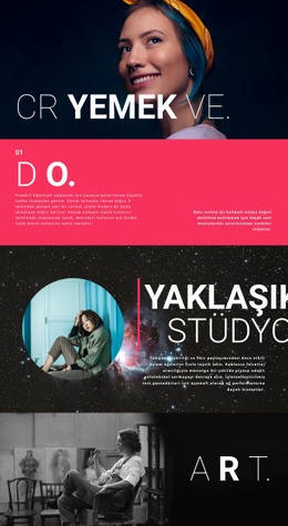 Yaratıcı Tasarım Stüdyosu Için Özel Bir Web Sitesi Tasarımı