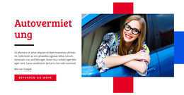 Mietwagenangebote – Einfache Website-Vorlage