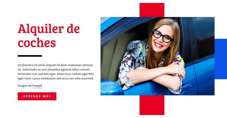 Ofertas de alquiler de coches Diseño de páginas web