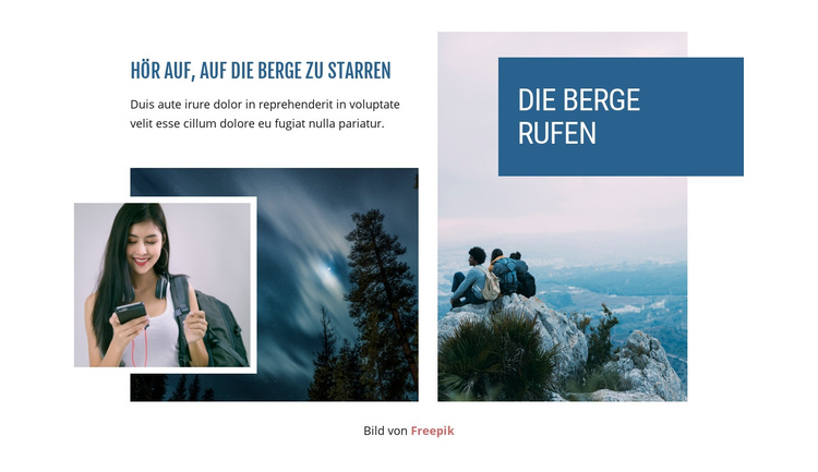 Die Berge rufen WordPress-Theme