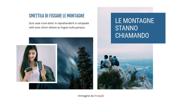 Le montagne chiamano Tema WordPress