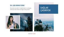 Dağlar Çağırıyor - Yaratıcı, Çok Amaçlı, Tek Sayfalık Şablon