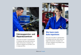 Großartige Automechaniker – Fertiges Website-Design