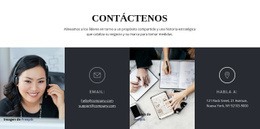 Póngase En Contacto Con Nosotros - Creador De Sitios Web Profesional Personalizable