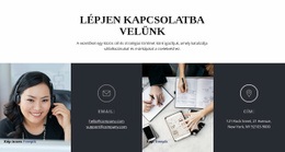 Vegye Fel Velünk A Kapcsolatot – Üzleti Prémium Webhelysablon